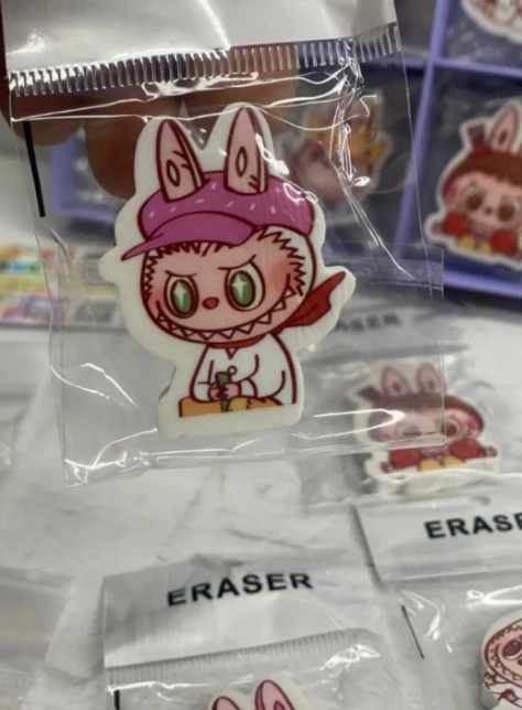 Ластик для карандашей ЛАБУБУ, набор 10шт 49047