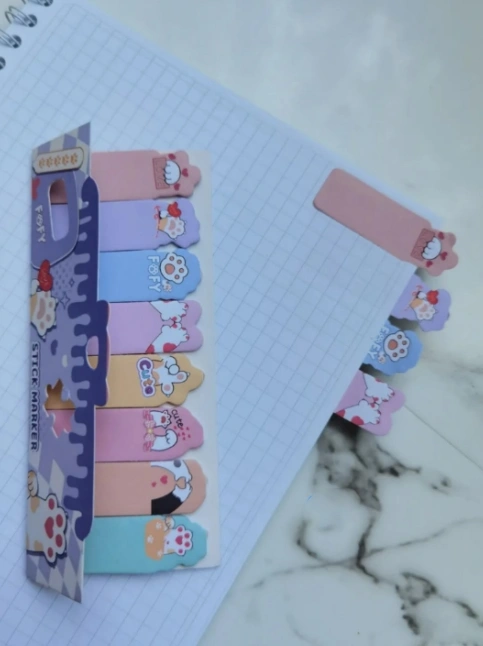 Самоклеящиеся стикер/закладка Лапка 49039