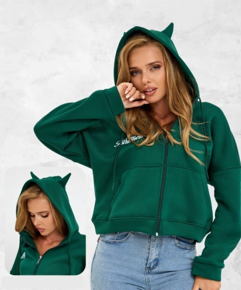 Толстовка теплая женская